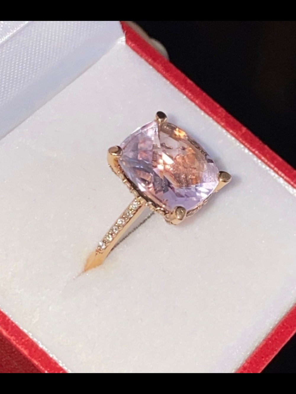 18k Rose Gold Morganite Ring